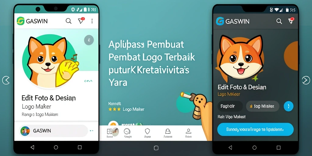 Tampilan antarmuka GASWIN yang sederhana dan fungsional.