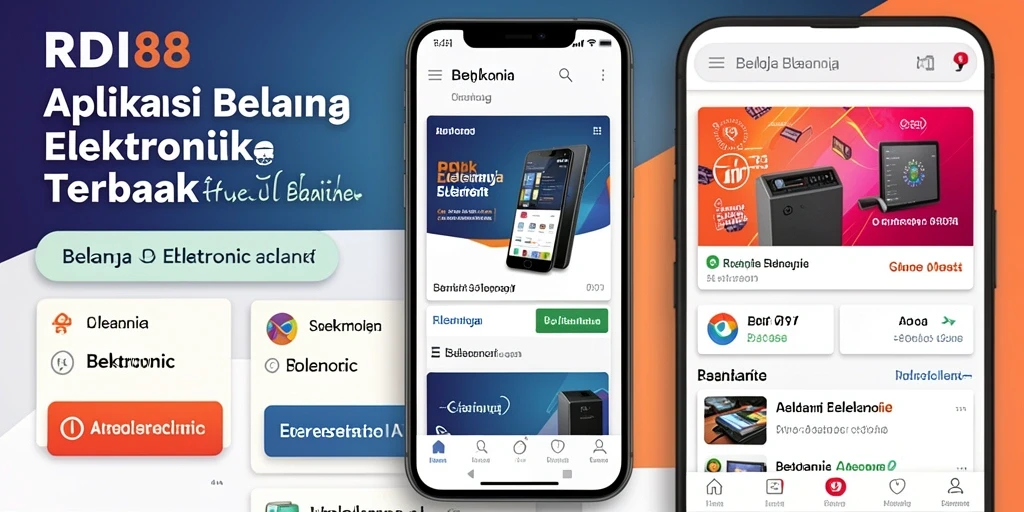 Tampilan antarmuka aplikasi RDI88 untuk belanja elektronik yang mudah digunakan.