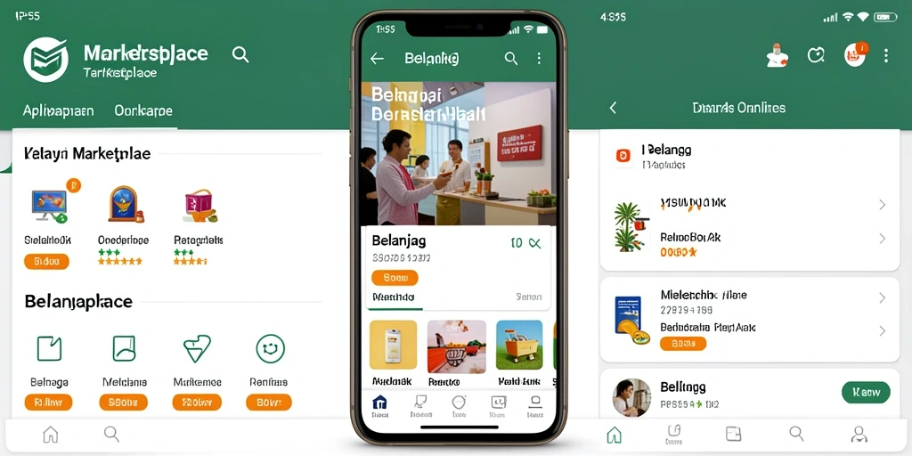 Tampilan utama RP55 yang menarik dan fungsional untuk belanja online.
