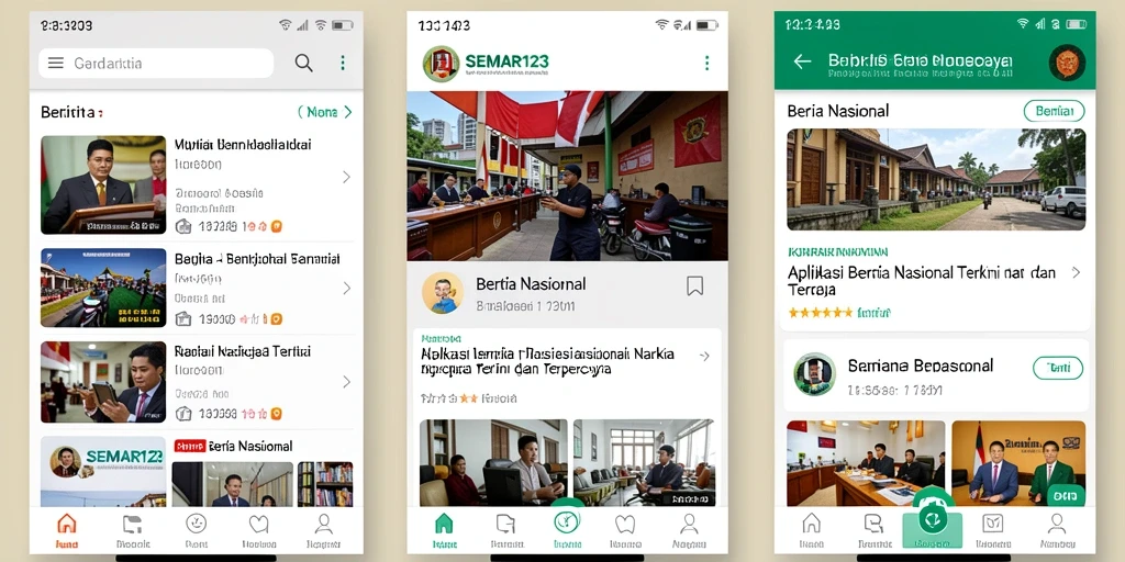Tampilan utama SEMAR123 dengan berita terkini dan relevan.