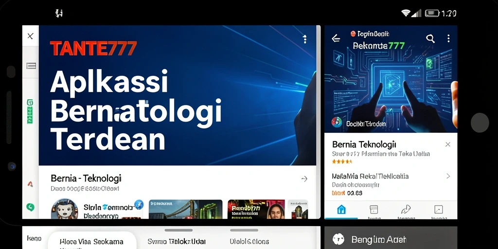Tampilan antarmuka TANTE777 yang modern dan user-friendly.